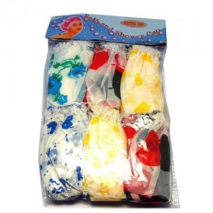  Shower cap 6pcs (colored)