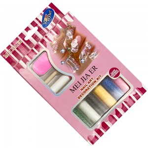 MEIJIAER decorative manicure set with colorful glitters