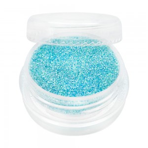  Glitter em uma jarra AZUL CLARO Cheio até a borda conveniente para o recipiente principal Partículas embaladas na fábrica 1/128 polegada