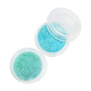  Glitter em uma jarra AZUL CLARO Cheio até a borda conveniente para o recipiente principal Partículas embaladas na fábrica 1/128 polegada
