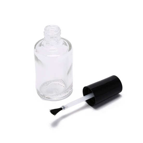 Desconto para grandes quantidades - Clique na imagem. Frasco com pincel cilíndrico transparente 14 ml, FFF019-16664--Recipiente