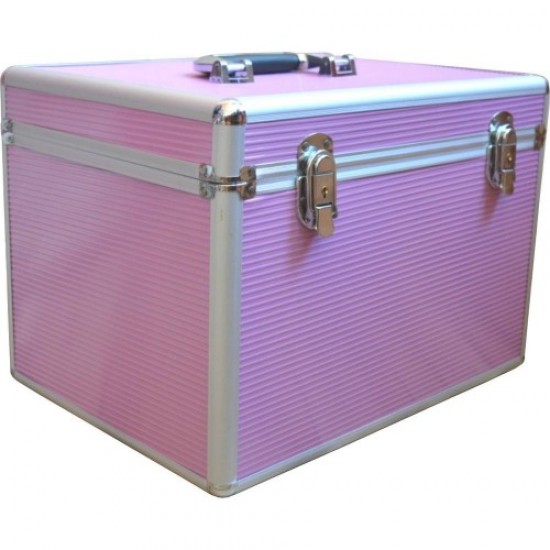 Mala de viagem em alumínio 2270 rosa-61064-Trend-Malas de mestre, bolsas de manicure, bolsas de cosméticos