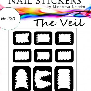  Veil stencils for nails