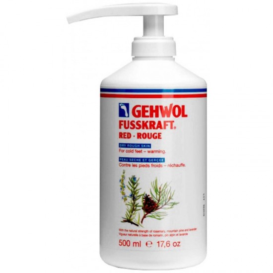 Red balm for dry skin, Gehwol Fusskraft Red, 500 ml-130641-Gehwol-General foot care