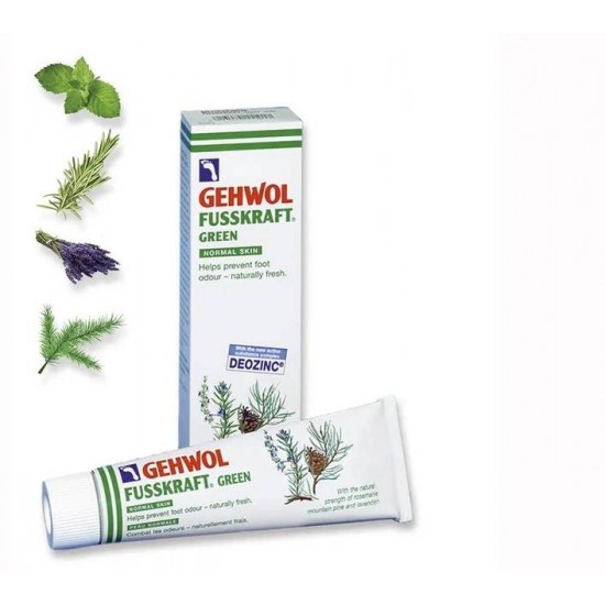 Bálsamo verde-Gehwol fusskraft Grun / Green normal Skin, 125 ml-130641-Gehwol-Cuidado general de los pies