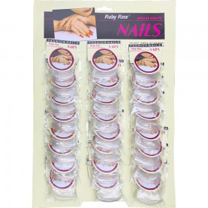  Price for 12 sachets. Ruby Rose Clear SQUARE False Nail Sheet