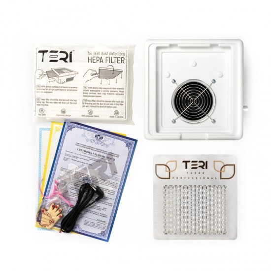 Recolector de polvo de uñas portátil Teri Turbo M con filtro HEPA-952734448-Teri-TERI campanas-aspiradoras para manicura #1