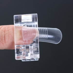  Pince à linge pour extension rapide des ongles, pince, clip, forme, pour gel acrylique, polygel, gel UV, 5 pcs