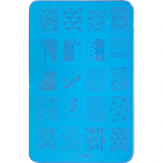 Stencil for stamping is 9.5*14.5 cm plastic XDE05 ,MAS035, 17816, Stencils for stamping,  Health and beauty. All for beauty salons,All for a manicure ,All for nails, buy with worldwide shipping