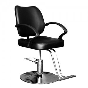 Salon armchair with regulator