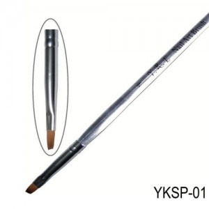  Пензель коса прозора ручка YKSP-01