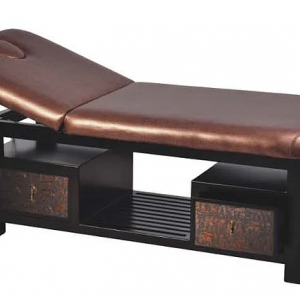 Massage table for SPA -natural wood