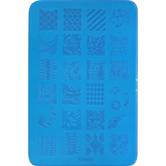Stencil for stamping is 9.5*14.5 cm plastic XDE09 ,MAS035, 17815, Stencils for stamping,  Health and beauty. All for beauty salons,All for a manicure ,All for nails, buy with worldwide shipping