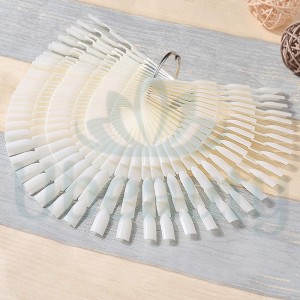  Tips-fan white plastic on the ring, 50 pcs