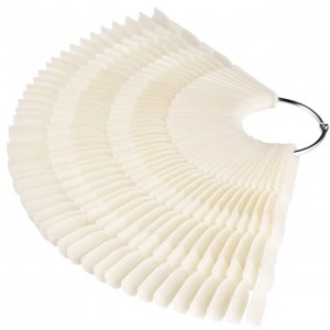  Tips-fan white plastic on the ring, 50 pcs