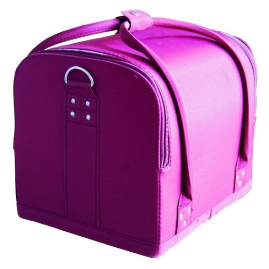 Maleta del maestro tela 2700-1BB violeta-61074-Trend-Maletas de maestro, bolsas de manicura, bolsas de cosméticos.
