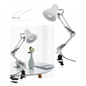  Table lamp on the clip to the table Desk Lamp WHITE. ATTENTION the clip itself is black
