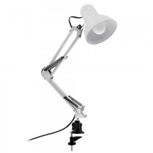 Table lamp on the clip to the table Desk Lamp WHITE. ATTENTION the clip itself is black