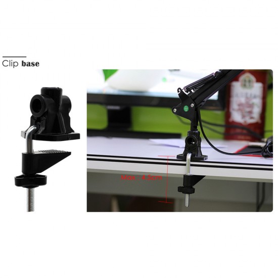 Table lamp on a clip to the Desk Desk Lamp WHITE. ATTENTION the clip itself is black, 16915, Table lamp for master,  Health and beauty. All for beauty salons,All for a manicure ,All for nails, buy with worldwide shipping