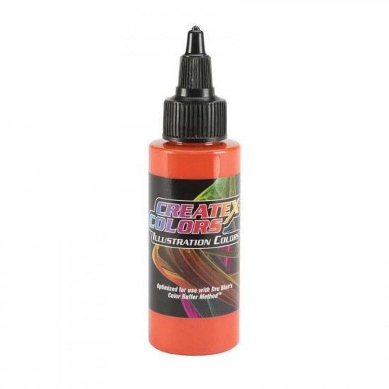 Createx Illustratie Dekkend Rood Oranje 5072-02, 60 ml-tagore_5072-02-TAGORE-Verven voor airbrushen