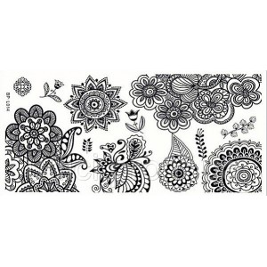 Plate for stamping Flowers, ornaments, patterns, for nail art (BP-L014)