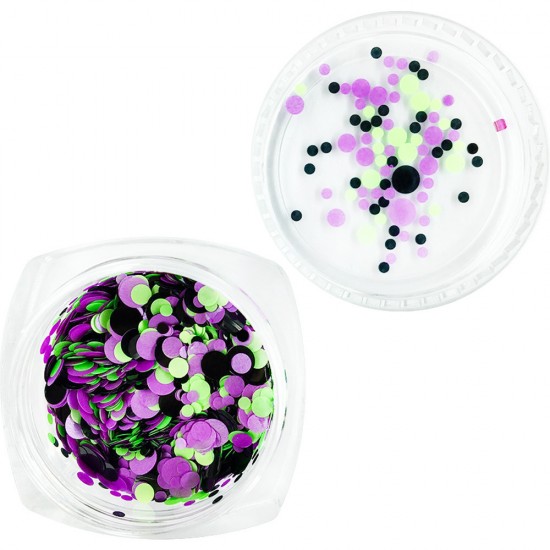 Confettis en pot Vert clair + Violet-18947-Ubeauty Decor-Décoration et conception dongles
