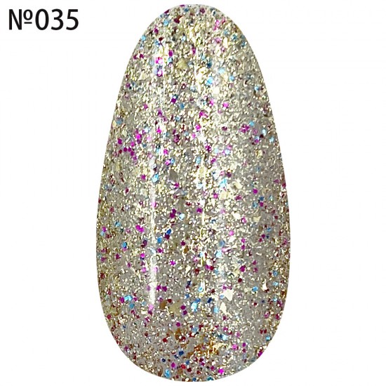 Brilliant gel Polish MASTER PROFESSIONAL DIAMOND 10ml No. 035, MAS100, 19678, Gel Lacquers,  Health and beauty. All for beauty salons,All for a manicure ,All for nails, buy with worldwide shipping