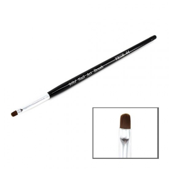 Gel brush black handle semicircular bristle №4-59171-China-Brushes, saws, bafs