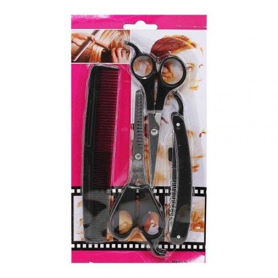 Set 4in1 scissors-comb-safety razor LB415, 57814, Hairdressers,  Health and beauty. All for beauty salons,All for hairdressers ,Hairdressers, buy with worldwide shipping