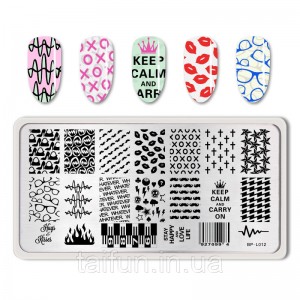 Stamping plate Born Pretty BP-L012