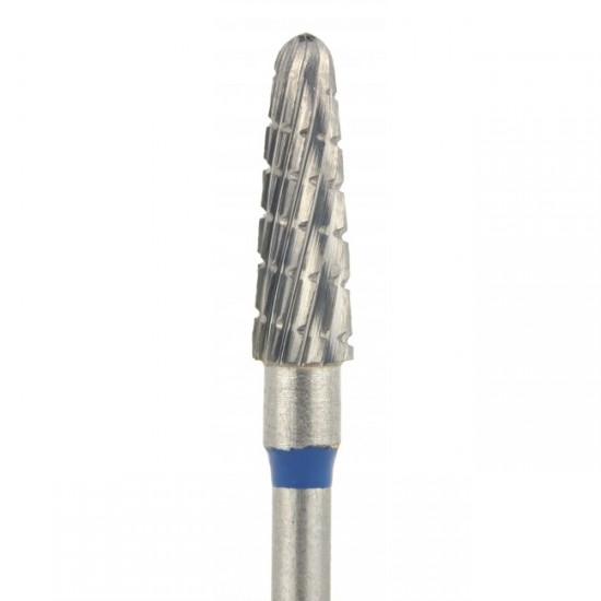 Hardmetalen mes Cone notch Medium, blauw, mes voor manicure en pedicure, voor het verwijderen van de bovenste hoornlaag van hielen en likdoorns-64100-saeshin-Tips voor manicure