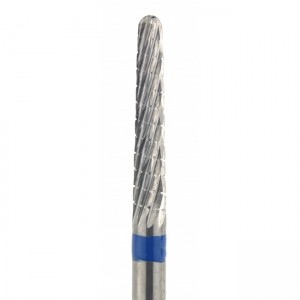 Hardmetalen mes Cone notch Medium, blauw, mes voor manicure en pedicure, voor het verwijderen van de bovenste hoornlaag van hielen en likdoorns