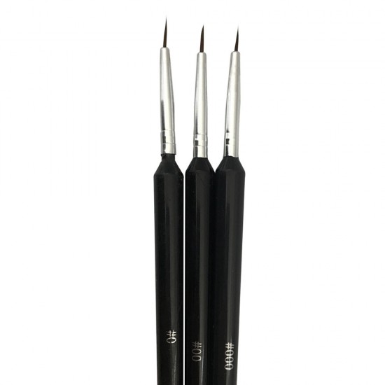 A set of brushes for painting with a thickening for fine drawing 3 PCs 0, 00, 000 ,MIS215-(1166), 19073, Brush,  Health and beauty. All for beauty salons,All for a manicure ,All for nails, buy with worldwide shipping