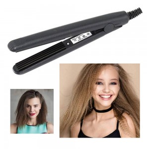 Flat iron mini BY 203 corrugated, curling iron gorfe TL-9018, corrugated, compact, for travel, tongs corrugated