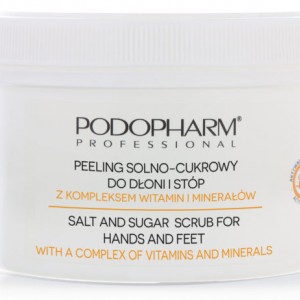 PODOPHARM peeling de sal e açúcar com vitaminas e minerais 600 g (PP27)