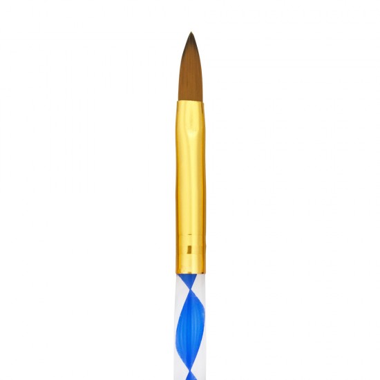 Пензлик великий 21 см для акрилу з крученою ручкою в тубусі №6-19139-China-Щітки, пилки, АФС