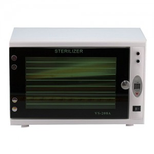 Стерилізатор VS208-208A УФ білий з/без таймера, для манікюрно-педикюрних інструментів, для перукарень, для салонів краси