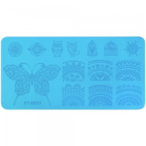  Plantilla metálica para estampar 6*12 cm XY-BE07 ,MAS025