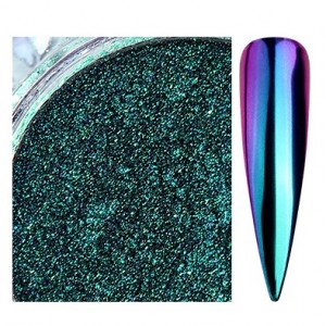 SUPER CHROME No. 8 Chameleon Pigment nail Polish remover