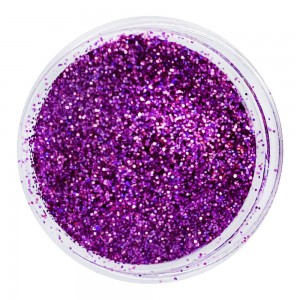  Glitter in a jar PURPLE. Full to the brim and convenient for the master container. Factory packaging