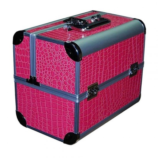 Aluminium koffer 2629 roze lak-61157-Trend-Koffers en koffers