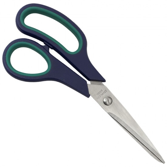 Ножиці STAINLESS STEEL з синіми ручками 20 див. №7 ,NAT060, 16853, Галантерея,  Галантерея,  Купити в Україні