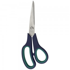 STAINLESS STEEL scissors with blue handles 20 cm. No. 7, NAT060
