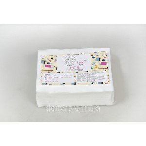 Napkins in a pack Panni Mlada® 15x15 cm (100 pcs / pack) from spunlace 40 g / m? Texture: smooth, mesh