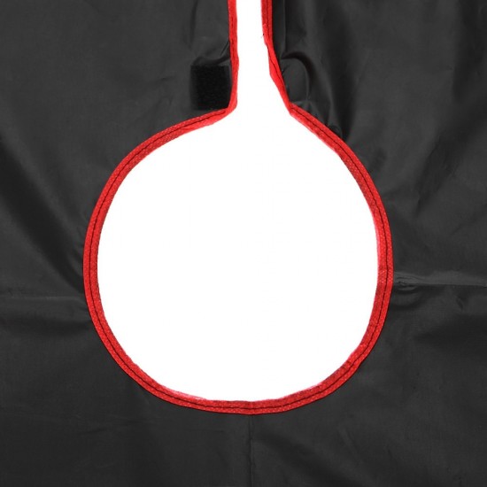 Peignoir KLEO zwart met rood Waterdicht nylon 150*120 cm-16889-Китай-Alles voor haar