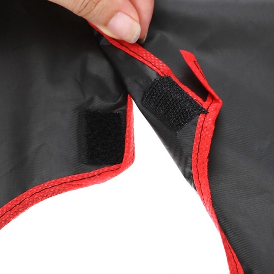 Peignoir KLEO preto com nylon impermeável vermelho 150*120 cm-16889-Китай-Tudo para o cabelo