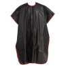 Peignoir KLEO noir avec rouge Nylon imperméable 150*120 cm-16889-Поставщик-Tout pour les cheveux
