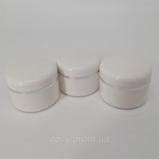Frascos cosméticos Panni Mlada (42 unidades/embalagem) Volume: 15 g Cor: branco-33804-Panni Mlada-estandes e organizadores