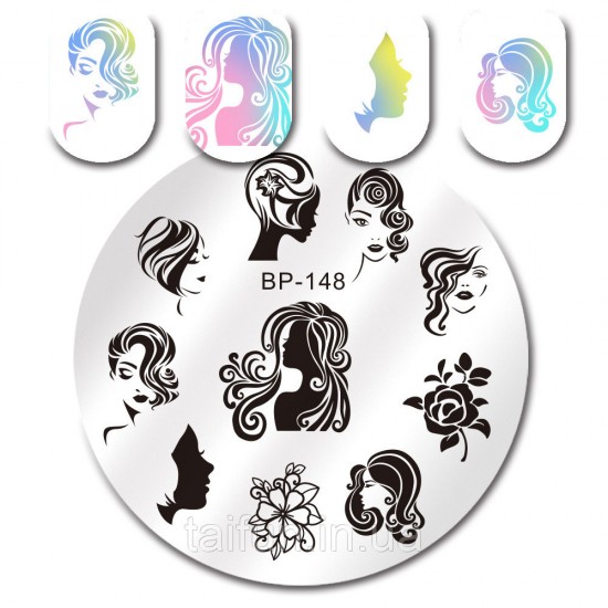 Stem plate Born Pretty BP-148, 63804, Stamping Born Pretty,  Health and beauty. All for beauty salons,All for a manicure ,Decor and nail design, buy with worldwide shipping