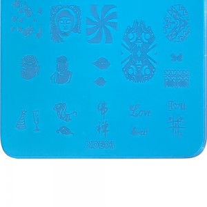  Stencil for stamping 9.5*14.5 cm plastic XDE03 ,MAS035